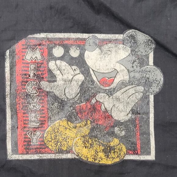 Vintage Disney Mickey Crop Windbreaker Jacket Womens M 23x19 - Picture 12 of 16